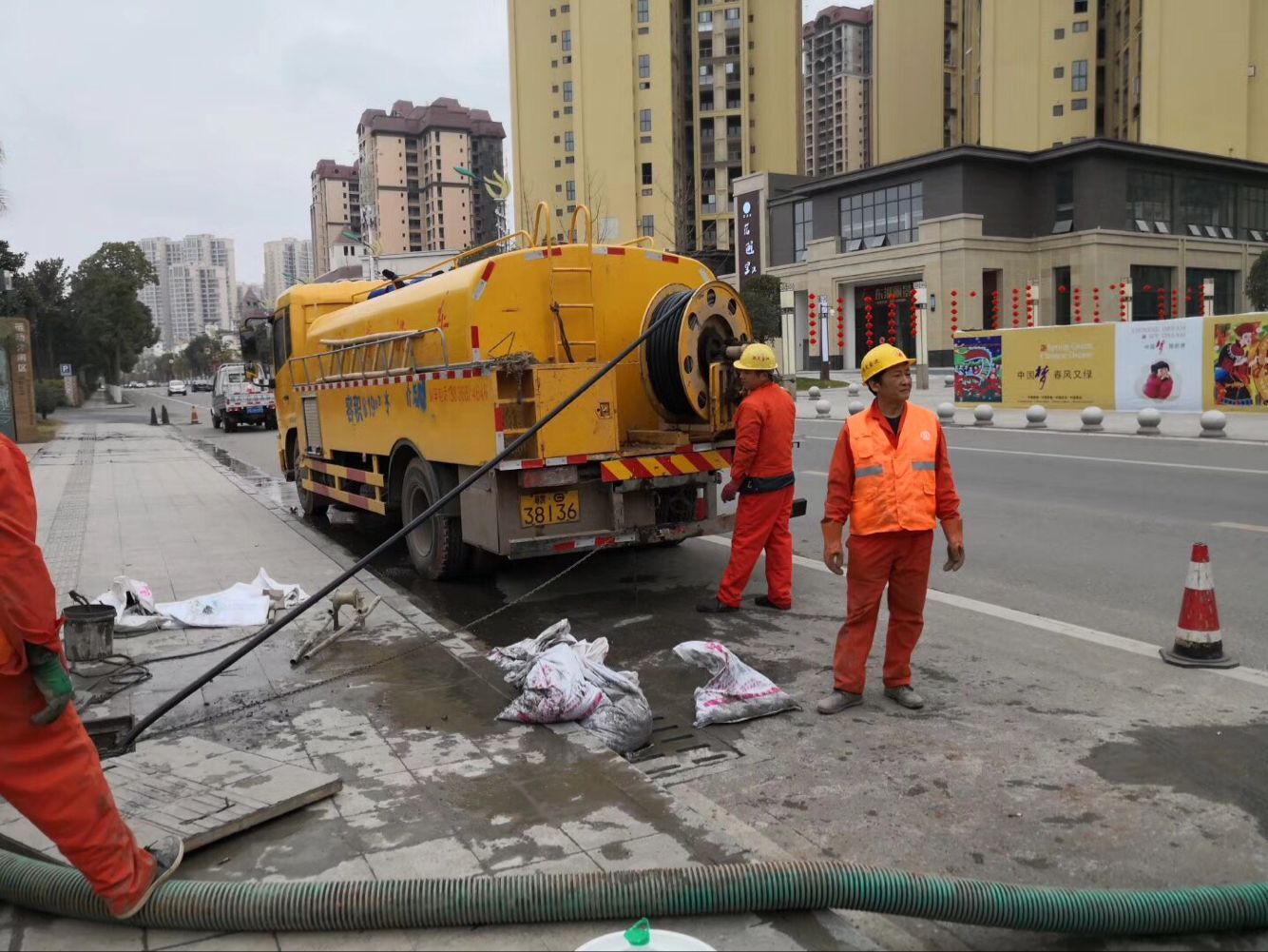 滕州排污管道清淤-管道清洗